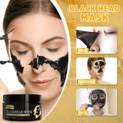 2pcs - Black Cleansing Face Mask, Facial Mask Extracted From Bamboo Charcoal Plants, Clay Mask for Face Moisturizes Oil Control, Clean Facial Light Beige, Suitable for Both Men And Women-100G