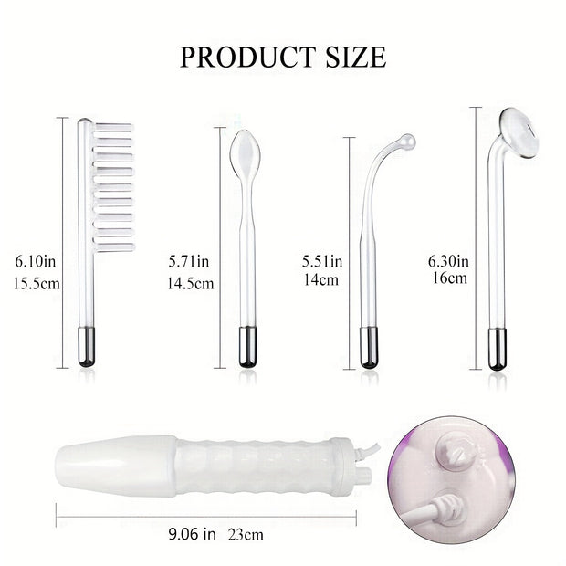 High Frequency 4-in-1 Facial Skin Care stick - Portable Facial Massager Skin Care Set for Family - Christmas gifts, Valentine's Day gifts, birthday gifts, Women's gifts, girlfriends, moms, girlfriends