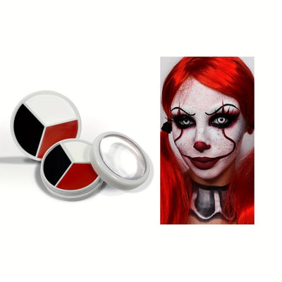 3pcs Face Painting Palette DIY Makeup Waterproof Long Lasting For Parties, Masquerade, And Cosplay perfect for Christmas for Christmas