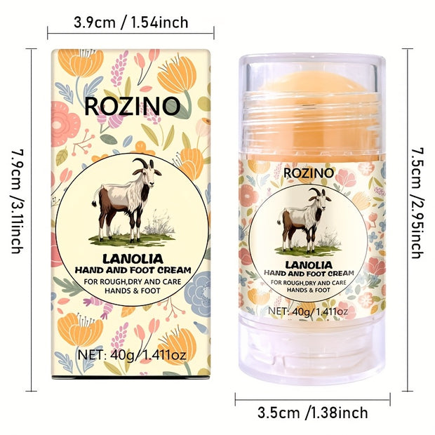 40g Dry Cracked Foot Cream, Stick Design, Portable And Easy to Use, Excellent Hydration And Moisturizing Effect, Long-lasting Hydration, Suitable for Various Uses, Can Be Used On Hands And Feet, Wrinkles, Elbows, Knees, Etc