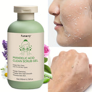 Cleansing Gel - 6.76oz, with Mandelic Acid - Aloe & Rose Extract, Face And Body Scrub Gel, Keeps Facial Light Beige Clean And Moisturized