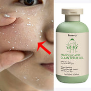 Cleansing Gel - 6.76oz, with Mandelic Acid - Aloe & Rose Extract, Face And Body Scrub Gel, Keeps Facial Light Beige Clean And Moisturized