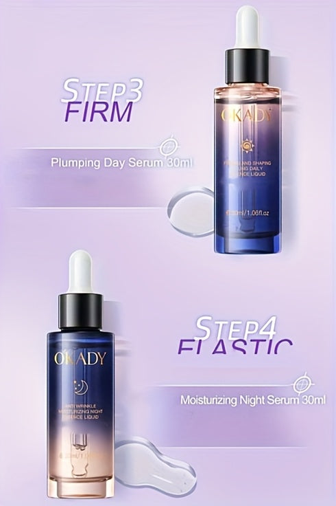 OKDAY Hydrolyzed Collagen, Sodium Hyaluronate, Makes Skin Feel Smooth, Looks Younger, Firmer, Enhances Skin Elasticity, Skin Care Kits, High-end Skin Care Products, Gifts For Women, Thanksgiving Gifts, Suitable For Gifts - Ch
