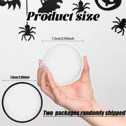 White Water-Soluble Face & Body Paint with Brushes - Halloween Skeleton, Zombie, Vampire & Skull Designs for Christmas, Mardi Gras & Cosplay Parties - Easy Application Paste For