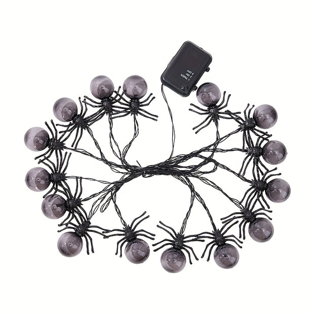 [Halloween Spider Light] 15-LED Halloween Spider Light | Purple Holiday Decorative Lamp for Indoor Festive Atmosphere and Spooky Fun