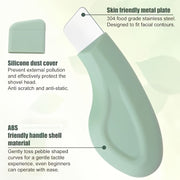 1pc Silicone Tool - Deep Cleaning Pore Cleaner, Ergonomic Handle, Mint Green Gentle Facial Razor, Suitable for All Light-skinned Men And Women, Small And Durable Material, Must-have for Skincare Enthusiasts