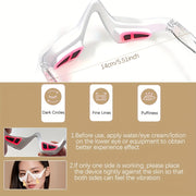 USB-recharge Under Eye Lift Device, Under-Eye Care Tool for Dark Circles, Wrinkles, Lransparent Frames, Ldeal Gift for Women Men, Sleek Design, Lightweight Construction, Eyecare Enthusiasts
