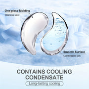 1 Pair Stainless Steel Eye Massagers - Reusable Multi-Purpose Hot & Cold Compress Relax, Portable Gua Sha Facial Massage Tools for Home, Travel, Beauty Shops - No Battery Needed, Holiday & Mother’s Day Gifts