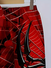 Boys' Creative Game Spider Hero 3D Digital Print Kids Set with Loose-Fit Casual Hoodie and Pants, Perfect for Outdoor