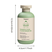 Cleansing Gel - 6.76oz, with Mandelic Acid - Aloe & Rose Extract, Face And Body Scrub Gel, Keeps Facial Light Beige Clean And Moisturized