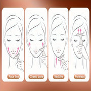 LED Face-Lifting Device, 7 Color Led Face massage Device, Lifting and Firming Facial Massage Device, 4 in 1 Face Massager, Face Neck Massager for Daily Skin Care Routine, Facial Massager Skin Care Tool