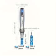 Dr. Pen M8S- with 25pcs Round nano replacement cartridges Wireless Adjustable Electric Derma Pen dr Pen M8S Gifts for women, Mother's Day gifts, holiday gifts Needle length 0.1mm