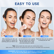 Exfoliating Pads With Salicylic Acid, Toner Pads For Face With Vitamins C, Tea Tree Oil Facial Radiance Deep Cleaning Effect, Dark Spot Removers 60 Count
