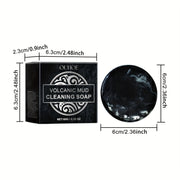 Volcanic Mud Cleansing Soap - 2.12 Oz/60g - Contains Coconut Oil, Deep Cleansing Oil And Dirt, Moisturizing And Hydrating, Makes Blackheads And Pimples Look Less, Valentine'S Day Gift, Local Warehouse