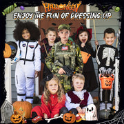 GINMIC Tactical Army Costume for Boys & Girls - Realistic Camouflage Vest with MOLLE Webbing, Pistol & Med Kit, Halloween & Christmas Outfit, Durable Polyester, Boy Costume, Best for Christmas