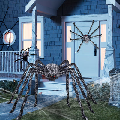 Giant 4.9ft Realistic Hairy Spider - Perfect for Halloween Decor, Indoor & Outdoor Use, No Power Needed, for Halloween, Winter