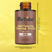 Self Tanning Drops- Medium Face Tanning Drops To Add To Lotion, Moisturizing Bronzing Tanner For Face& Body, Toxin Free Tanner For Fake 30ml/1fl.oz