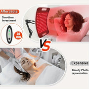 Red Light Relax for Face and Body, Red Infrared Light Relax Lamp with Stand LED 660nm Red Light-Relax& 850nm Infrared Light Device for Body prime day
