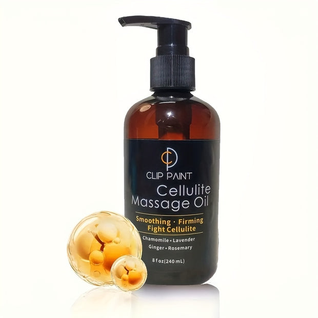 Natural Relaxation Massage Oil with 8oz Of Chamomile And Lavender, Ginger Rosemary Essential Oil for Body Shaping - Spa Quality Firming Light Beige Moisturizer, Moisturizing After Bath And Exercise, Vegan Formula