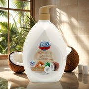 [Ultra-Nourishing Body Wash] WISH Ultra-Nourishing Coconut & Almond Body Wash | 33.8oz/1000ml, Hydrating Formula with Rich Botanicals, Gentle Cleansing for Silky Smooth Skin, Luxurious Tropical Scent, Paraben-Free, Ideal for