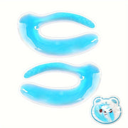 Reusable Gel Eye Ice Pack - Cold/Hot Compress Relax Eye Mask, PVC Eye Pad for Puffiness, Redness, sinus headaches - Quick-Cooling Eye Care for Home, Travel, - Long-Lasting Chill Without Fluid Shift, Eye Pads for Puffy Eyes, T
