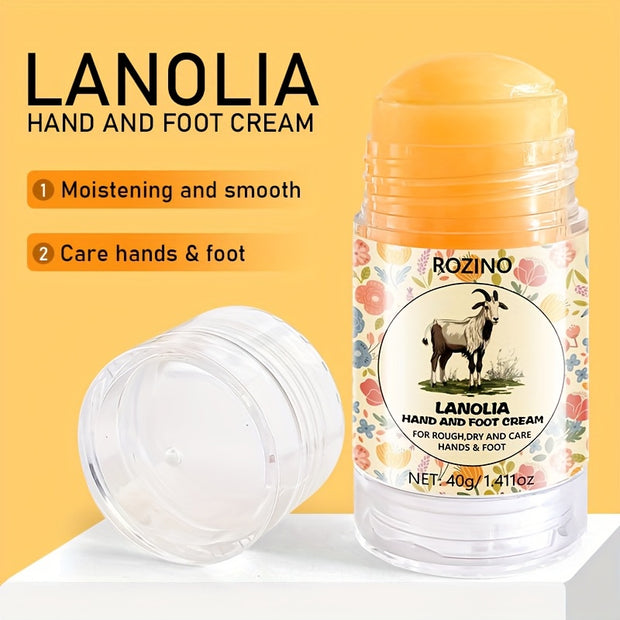 40g Dry Cracked Foot Cream, Stick Design, Portable And Easy to Use, Excellent Hydration And Moisturizing Effect, Long-lasting Hydration, Suitable for Various Uses, Can Be Used On Hands And Feet, Wrinkles, Elbows, Knees, Etc