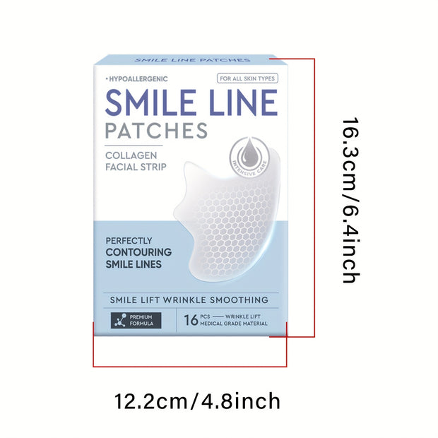 Smile Line Patches, 16pcs Patches, Silicone Patches For Face, Get A Beautiful Smile