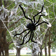 5.4m Spider Web and 150cm Fake Spider - Perfect Halloween Decoration Party Set for Halloween,Christmas Event & Party Supplies
