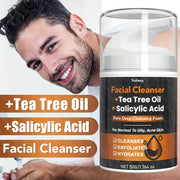 Facial Cleanser: Deep Cleansing, Moisturizing, Oil Control, Unclogs Pores, Suitable for Normal to Oily, Acne Prone Skin