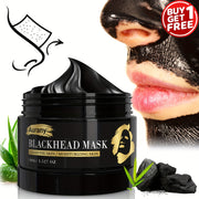 2pcs - Black Cleansing Face Mask, Facial Mask Extracted From Bamboo Charcoal Plants, Clay Mask for Face Moisturizes Oil Control, Clean Facial Light Beige, Suitable for Both Men And Women-100G