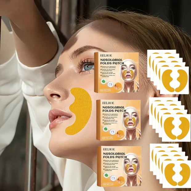 Face Line Stickers Nourish Skin & Laugh Lines 10 Stickers, Tighten Skin, Moisturize & Nourish