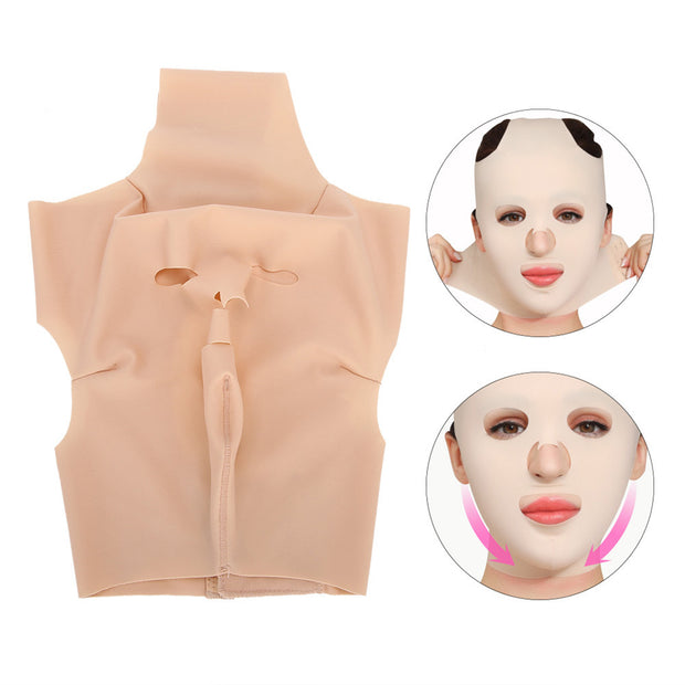 Full Face Lift Sleeping Belt Reusable Mask Chin Lift Facial Mask Face Belt Double Chin Thin Facial Bandages Cheek Belt Strap Face Massage Shaper For Women