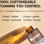 Self Tanning Drops- Medium Face Tanning Drops To Add To Lotion, Moisturizing Bronzing Tanner For Face& Body, Toxin Free Tanner For Fake 30ml/1fl.oz