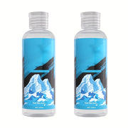 HARDBIRD 6.76oz No-Rinse Body Wash - Iceberg & Hot Springs Experience, Hypoallergenic Moisturizing Bath Oil for Men & Women, Party Gift, Daily Use, Vibrant Nature-Inspired Design, Nonirritating Formula